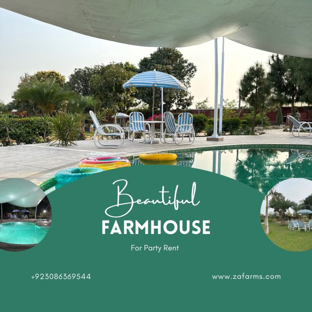 Beautiful farmhouses for party rent
